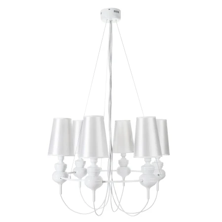 Lampa wisząca QUEEN-6 biała - ST-7105-6S white - Step Into Design
